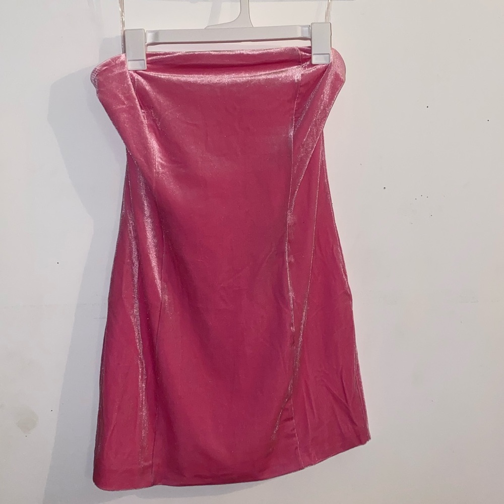Velvet Pink mini dress
